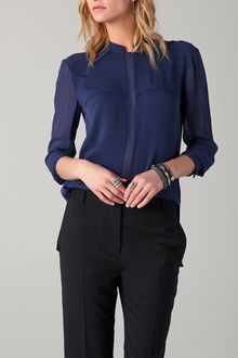 Dion Lee Sheer Placket Shirt - Lyst