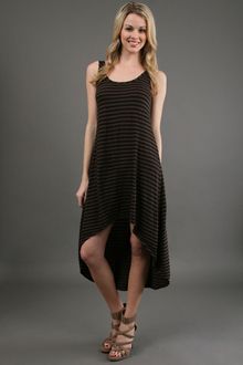 Hard Tail Sleeveless Stripe Dress in Pepper - Lyst