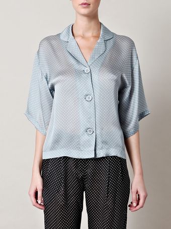 Jonathan Saunders Brookby Polkadot Top - Lyst