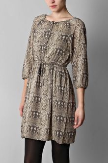 Marc By Marc Jacobs Snake Print Silk Dress - Lyst