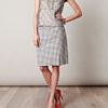 Marc Jacobs Ginghamprint Organza Top in Gray (grey) - Lyst