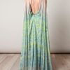 Matthew Williamson Ikat Fazeprint Fulllength Dress in Green - Lyst