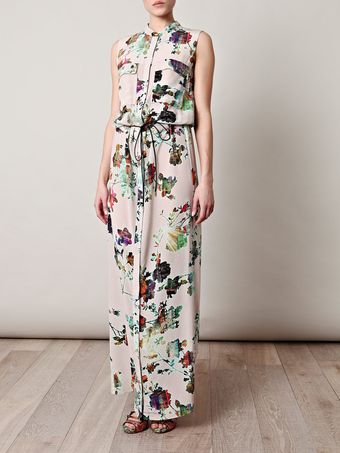 Matthew Williamson Tokyo Blossom Column Dress - Lyst