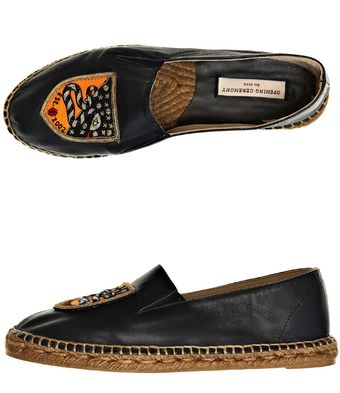  Embroidered Crest Espadrilles 
