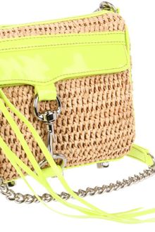 Rebecca Minkoff Mini Mac Straw Clutch - Lyst
