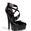 Alejandro Ingelmo Black Crisscross Platform Pumps in Black - Lyst