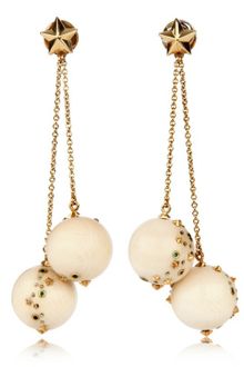 Bibi Van Der Velden Ivory Balls Earrings - Lyst