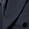 Carven Double Breasted Cotton Jersey Overcoat in Blue for Men - Lyst