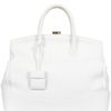 Desmo Sara Leather Top Handle in White - Lyst