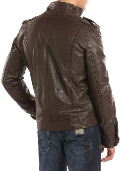 guess leather jacket men