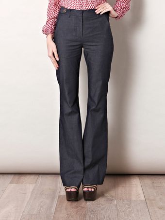 L'Agence Flared Denim Trousers - Lyst