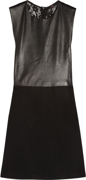  Leather and Lace A-line Dress 