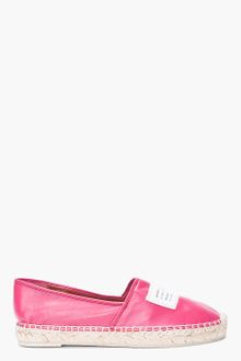 Marc By Marc Jacobs Raspberry Leather Espadrilles Flats - Lyst