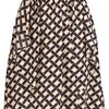 Marni Brick Ruffle Skirt in Orange - Lyst
