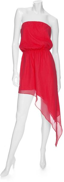  Preorder Exclusive Asymmetrical Strapless Chiffon Dress 