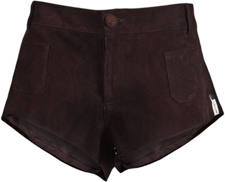 One Teaspoon Yokos Short in Brown (chocolate) - Lyst