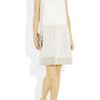 Oscar De La Renta Dakota Brushed Leather Wedge Sandals in Green (chartreuse) - Lyst