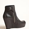 Rick Owens  Wedge Ankle Boots in Black - Lyst