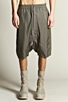 Rick Owens  Pod Drop Crotch Shorts - Lyst