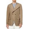 Yves Saint Laurent Collarless Silk Blazer in Beige for Men - Lyst