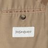 Yves Saint Laurent Collarless Silk Blazer in Beige for Men - Lyst