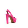 Zara Suede Slingback in Pink (white) - Lyst