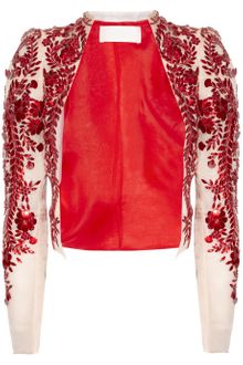 Antonio Berardi Embellished Silk Organza Jacket - Lyst