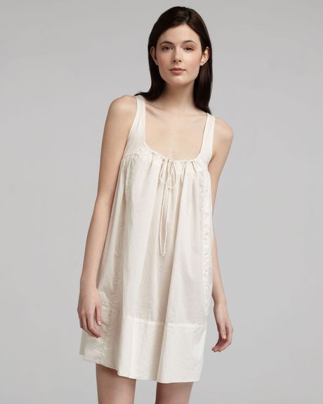 Donna Karan New York Short Batiste Woven Gown in Pink (blossom pink) - Lyst