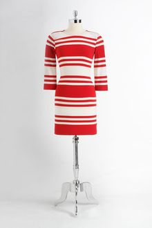French Connection Striped Knit Dress - Lyst