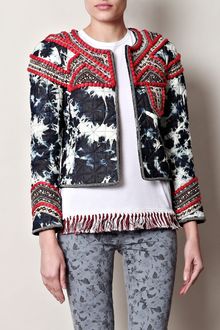 Isabel Marant Weez Embroidered Quilted Jacket - Lyst