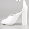 Jil Sander Open Toe Heels in White - Lyst