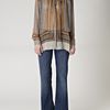 L'agence Lagence Band Collar Blouse Gold Geo Print in Multicolor (gold) - Lyst