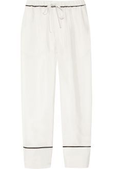Marni Cropped Silk Pajama Pants - Lyst