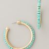 Michael Kors Sleek Exotics Hoop Earrings in Gold - Lyst