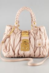 Miu Miu Mattelasse Coffer Tote Small