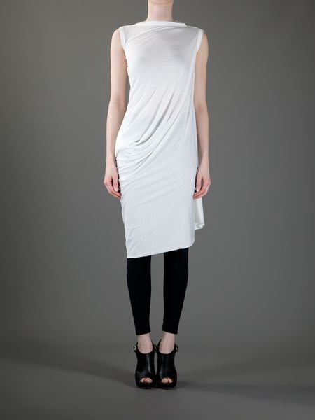 rick owens white gown