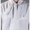 Stella Mccartney Pussy Bow Blouse in White (nude) - Lyst