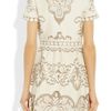 Valentino Cottonblend Lace Dress in Beige (natural) - Lyst