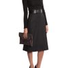 Yves Saint Laurent Wide Python Belt in Black - Lyst