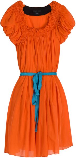  Mason Thread Gathered Dress 