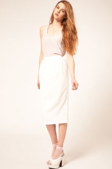ASOS Collection Asos Midi Bell Pencil Skirt - Lyst