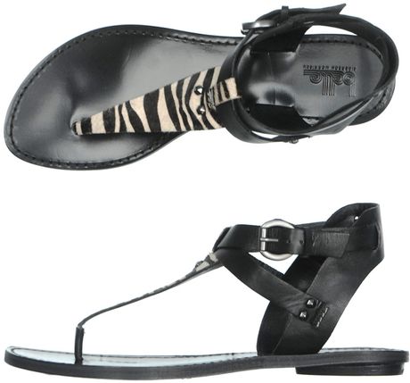 Belle By Sigerson Morrison Randy Sandals in Black - Lyst