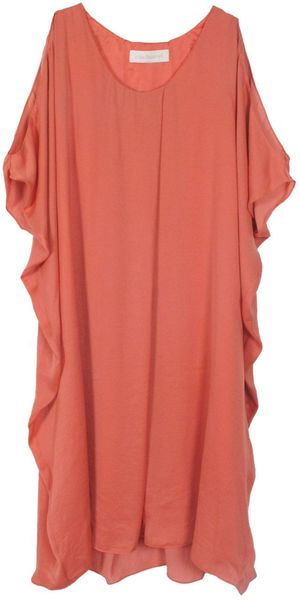 Cacharel Voile Satin Shoulder Dress - Lyst