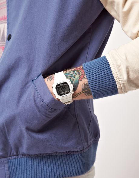 casio watch white strap