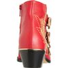 Chloé Susan Studded Ankle Boot in Red (gold) - Lyst