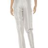 Giorgio Armani Pleated Slubsilk Pants in Silver - Lyst