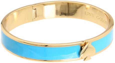 Kate Spade Spade Hinge Bangle in Blue (t) - Lyst