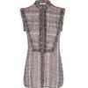 Matthew Williamson Tokyo Weave Chiffon Shirt in Purple (black white) - Lyst