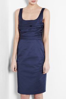 Moschino Cheap & Chic  Satin Touch Stretch Cotton Pencil Dress - Lyst