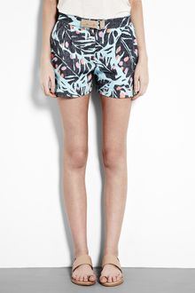 Mw Matthew Williamson Turquoise Printed Shorts - Lyst